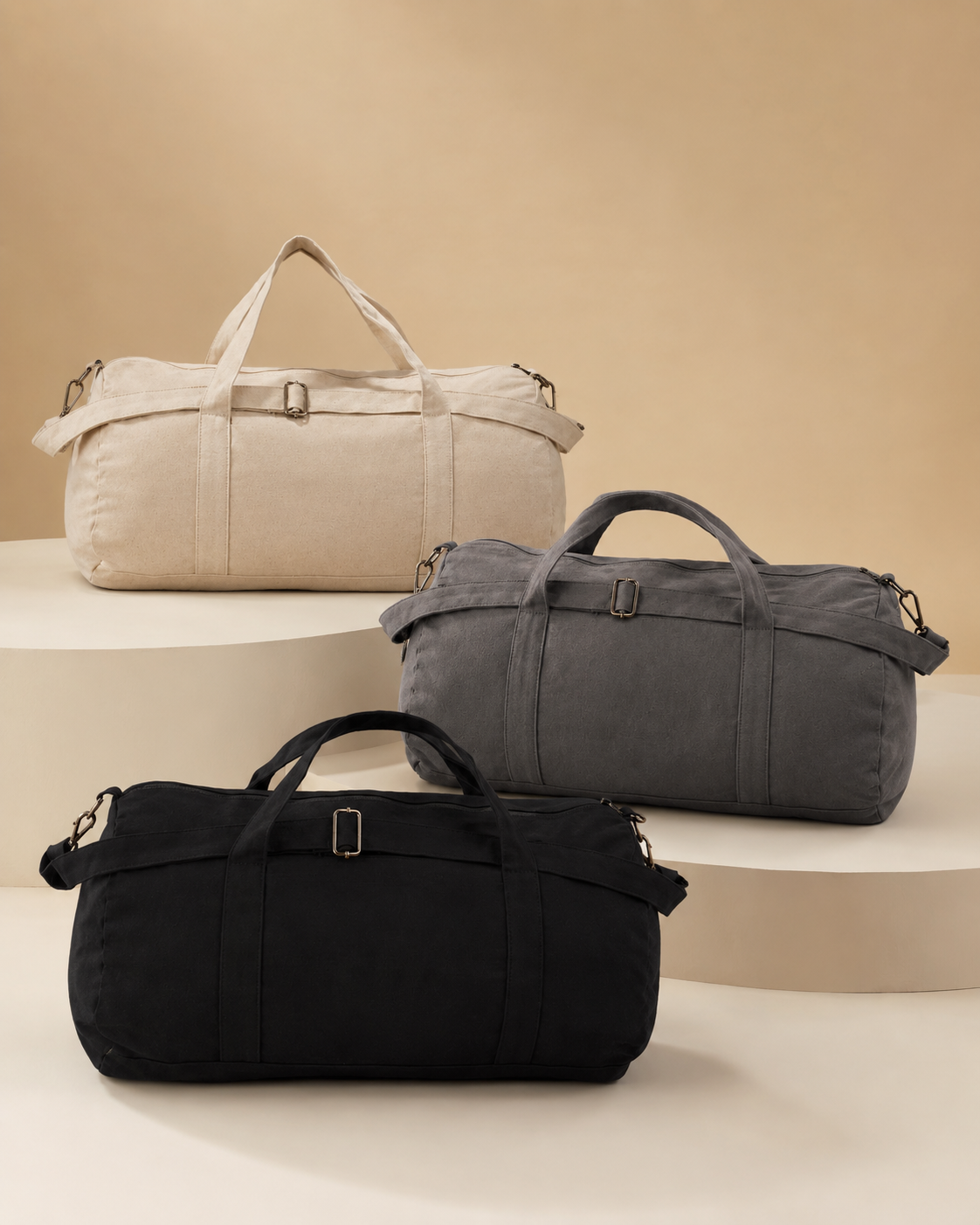 Recycled Cotton Duffle Bags