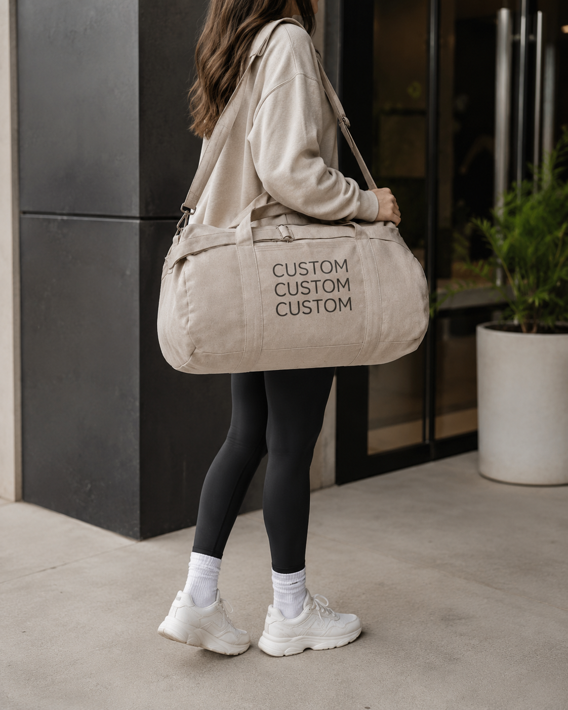 Recycled Cotton Duffle Bags